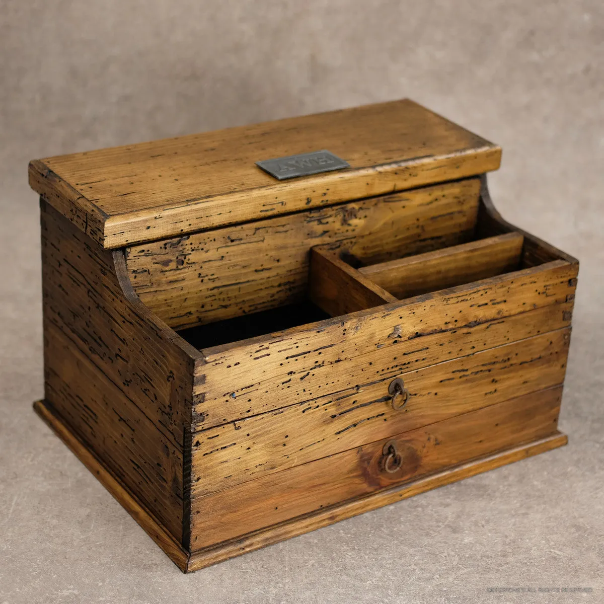 Watch Box Valet Box with Double Drawer N.5