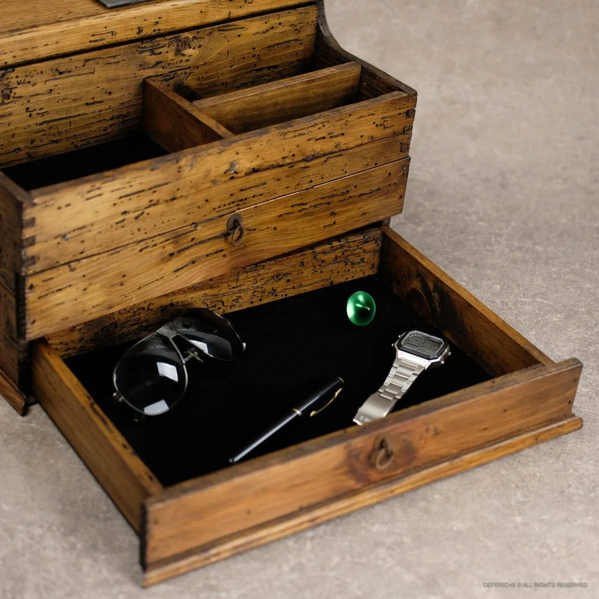 Watch Box Valet Box with Double Drawer N.5