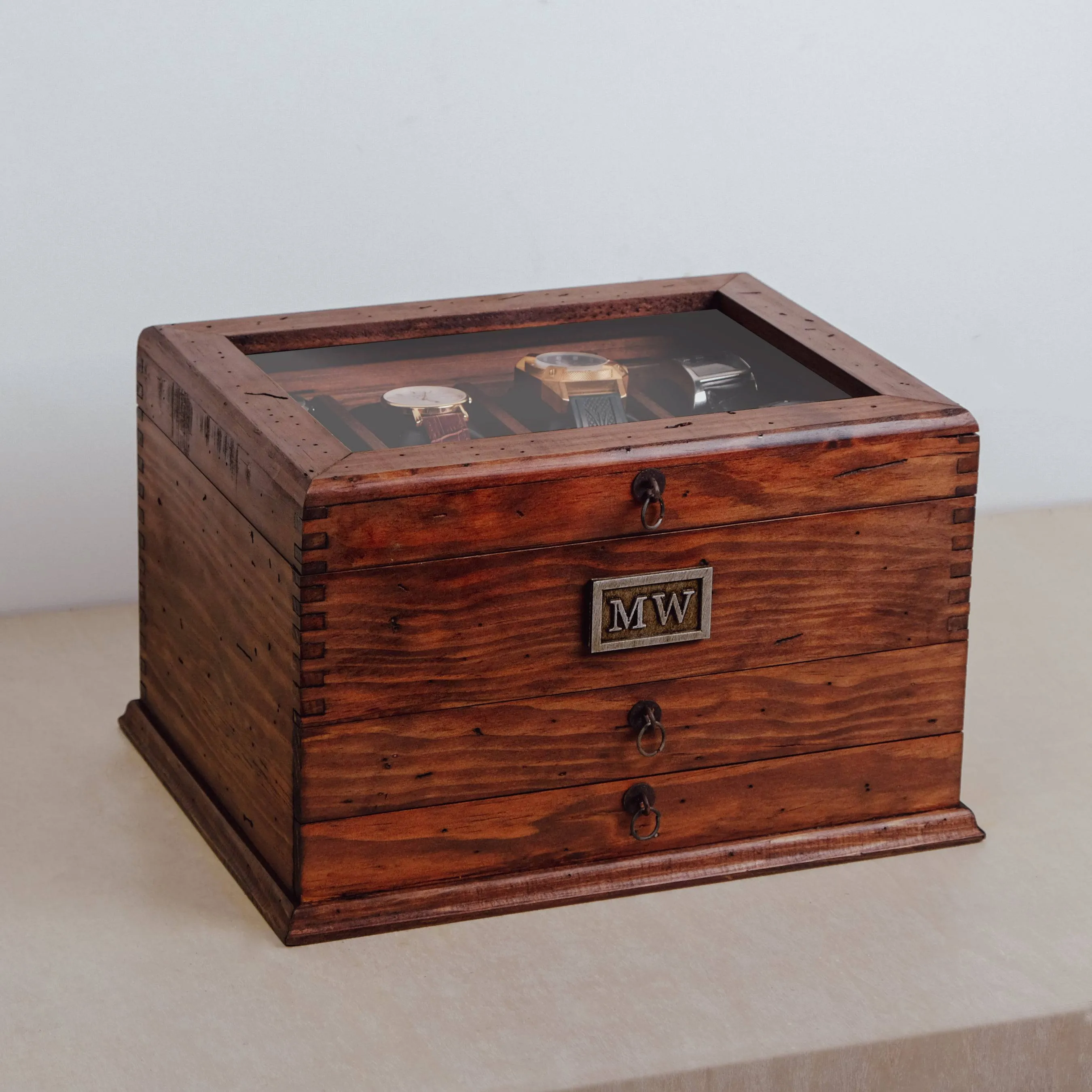 Watch Box with Double Drawer N.8