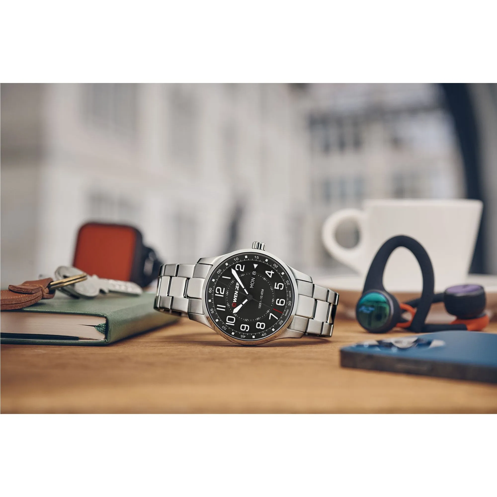 Wenger Attitude 42 Black Dial Men's Watch