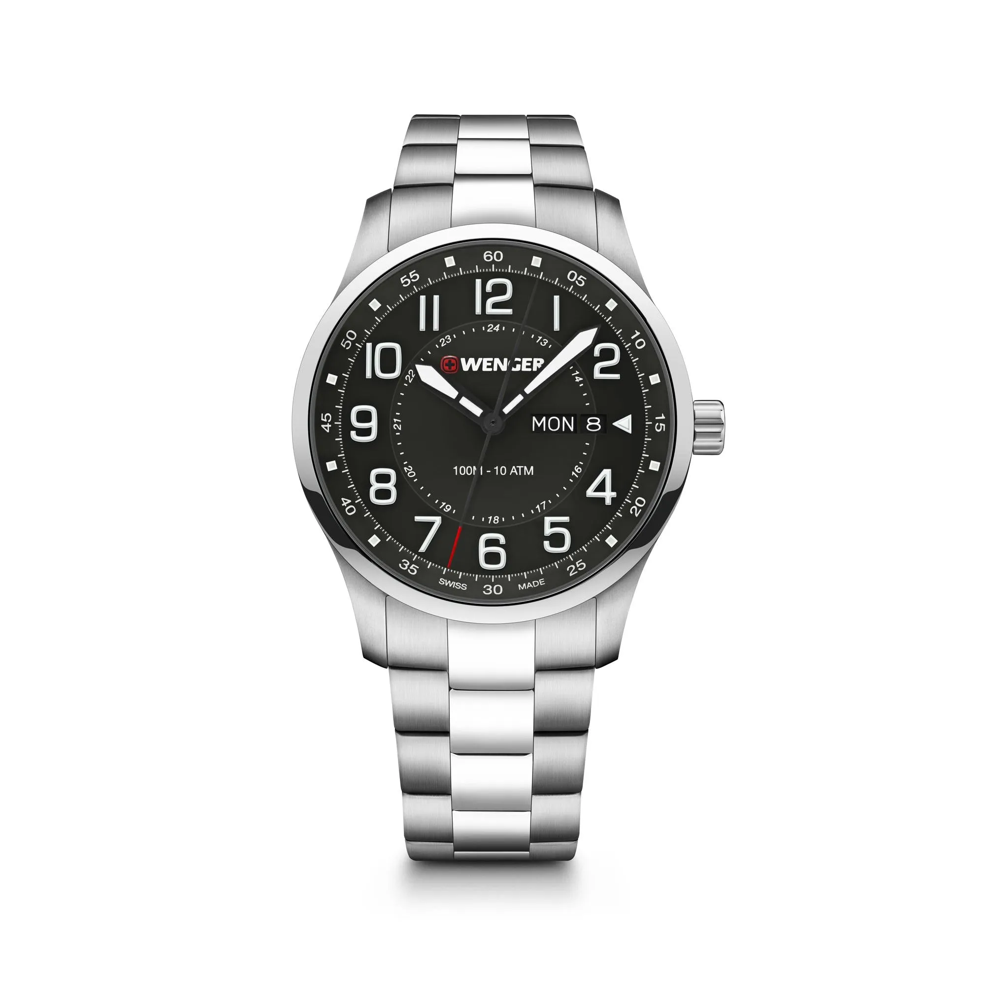 Wenger Attitude 42 Black Dial Men's Watch