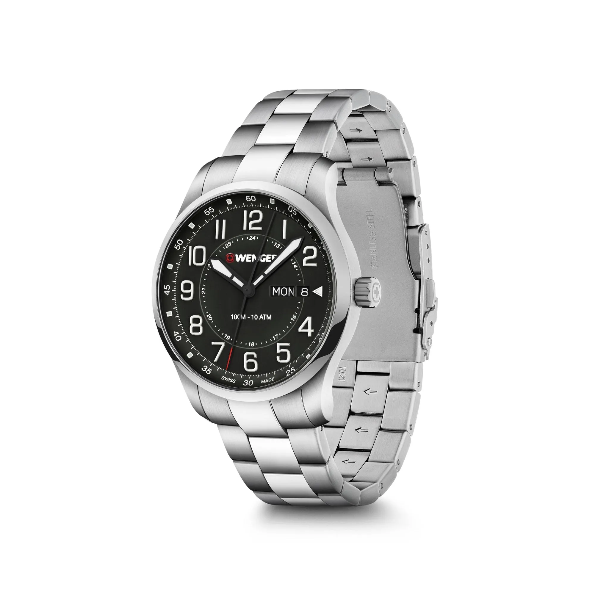 Wenger Attitude 42 Black Dial Men's Watch