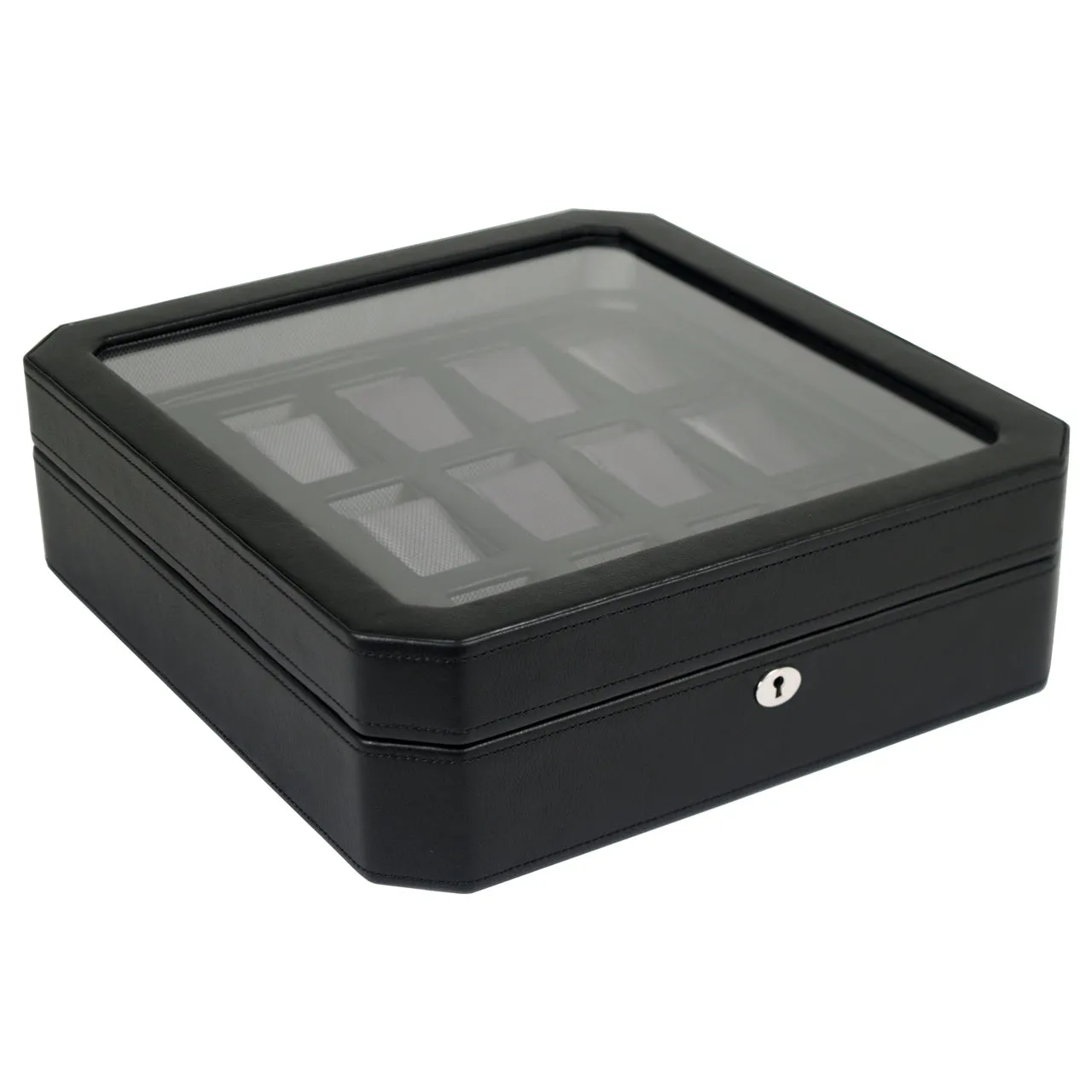 WOLF Windsor 15 Piece Watch Box (Black)