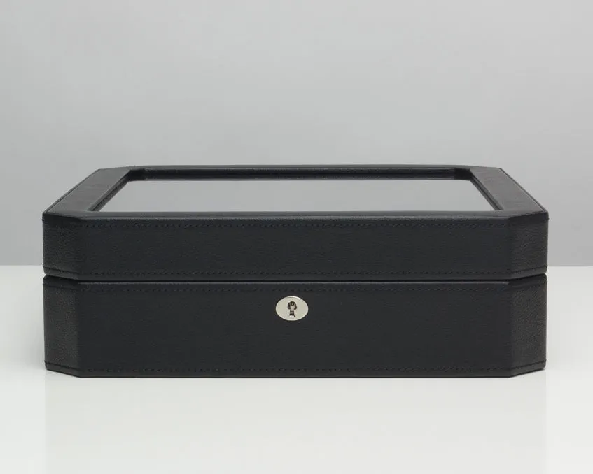 WOLF Windsor 15 Piece Watch Box (Black/Purple)