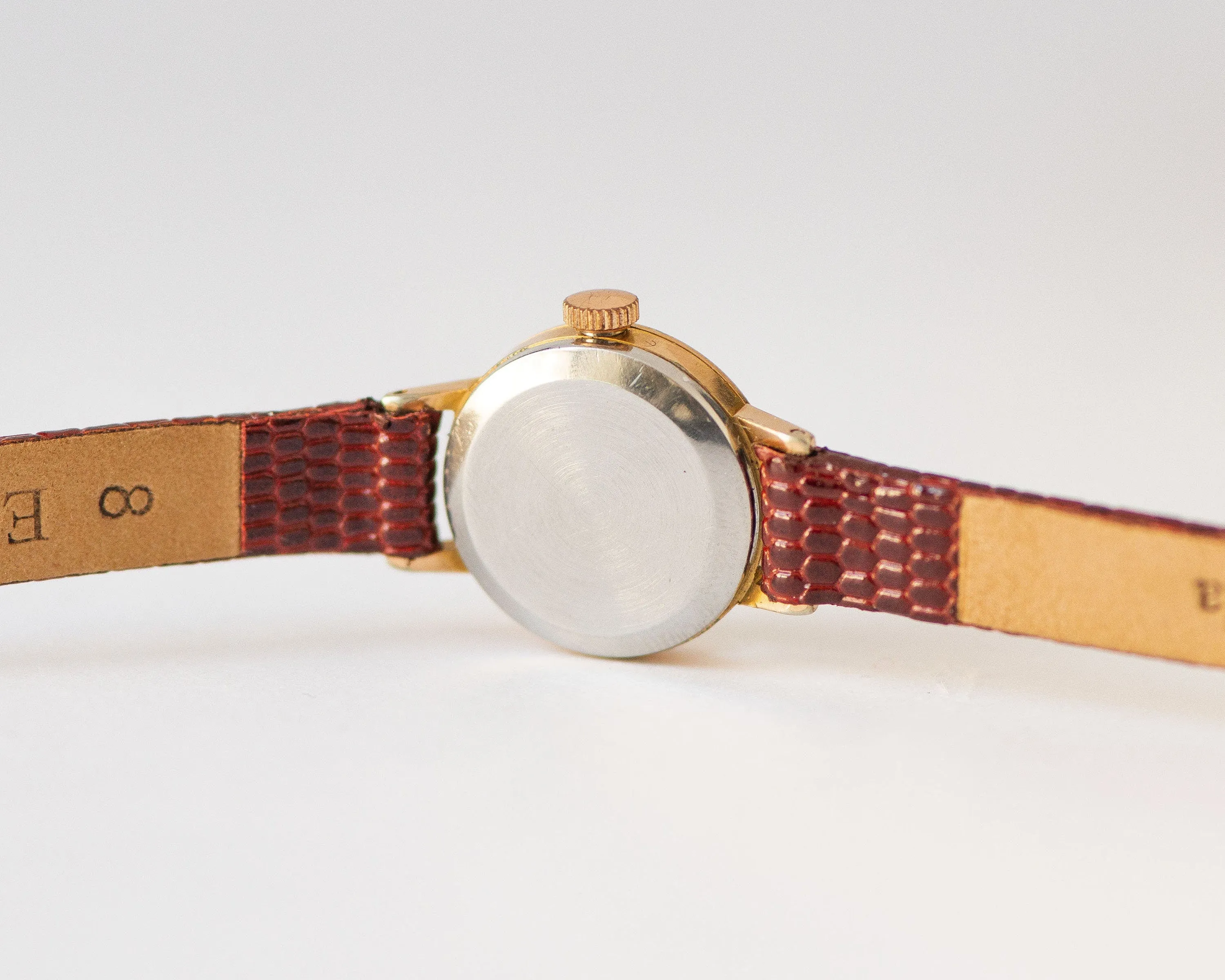 Yellow dial women watch micro size Seagull, gold plated lady watch jewelry vintage, wristwatch classic lady gift, new genuine leather band