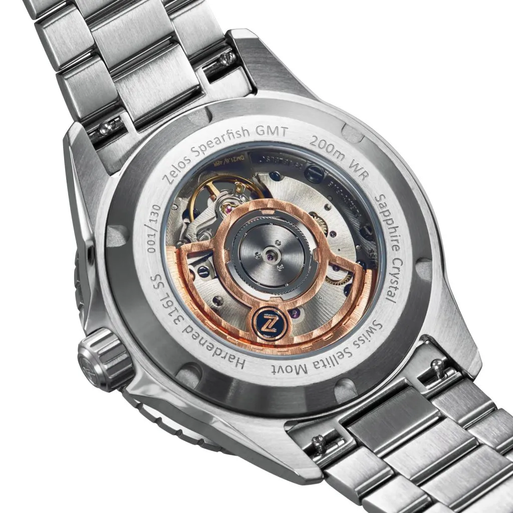 Zelos Spearfish GMT - Bumblebee&nbsp;Yellow Limited&nbsp;Edition (Swiss&nbsp;Mvmt)