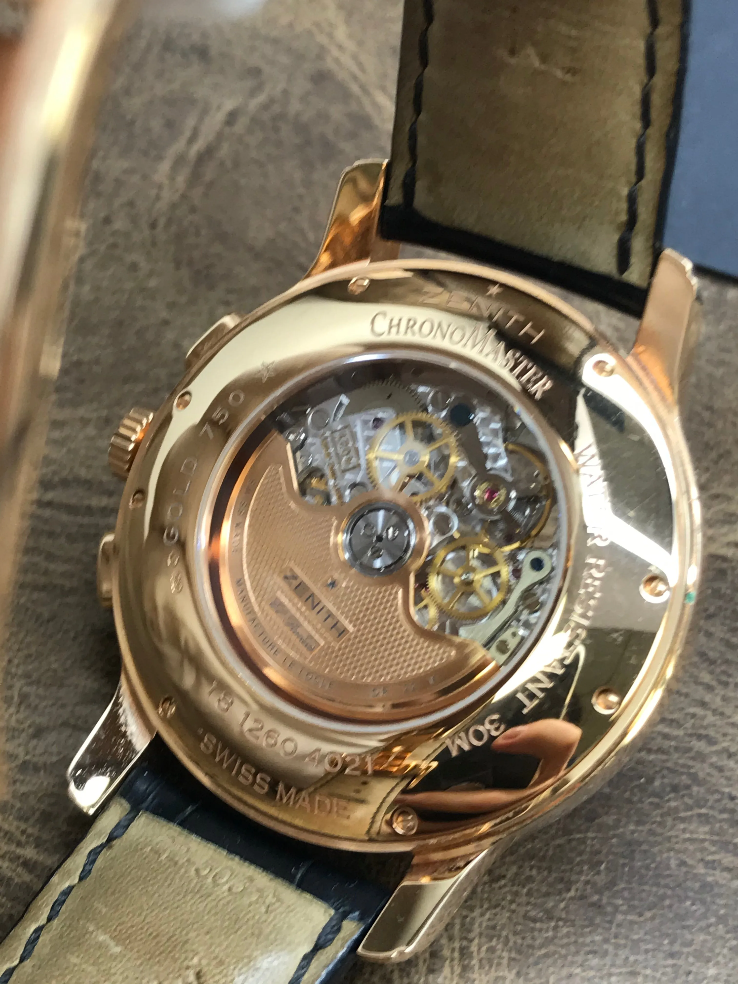 Zenith Chronomaster 18.1260.4021 Silver with Skeletal Display Dial Automatic Men's Watch