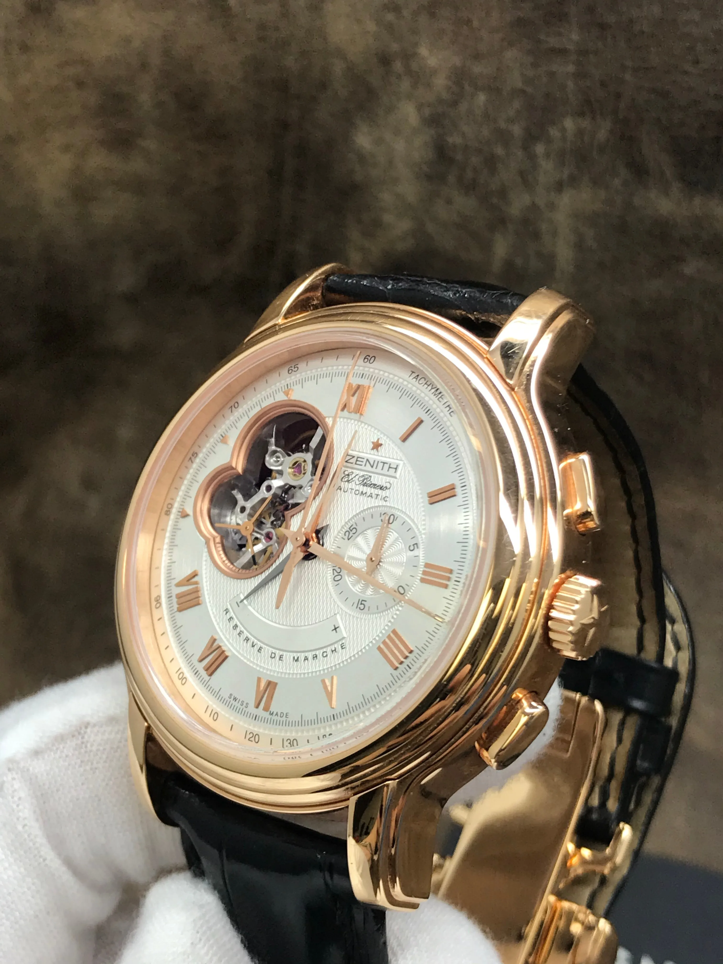 Zenith Chronomaster 18.1260.4021 Silver with Skeletal Display Dial Automatic Men's Watch
