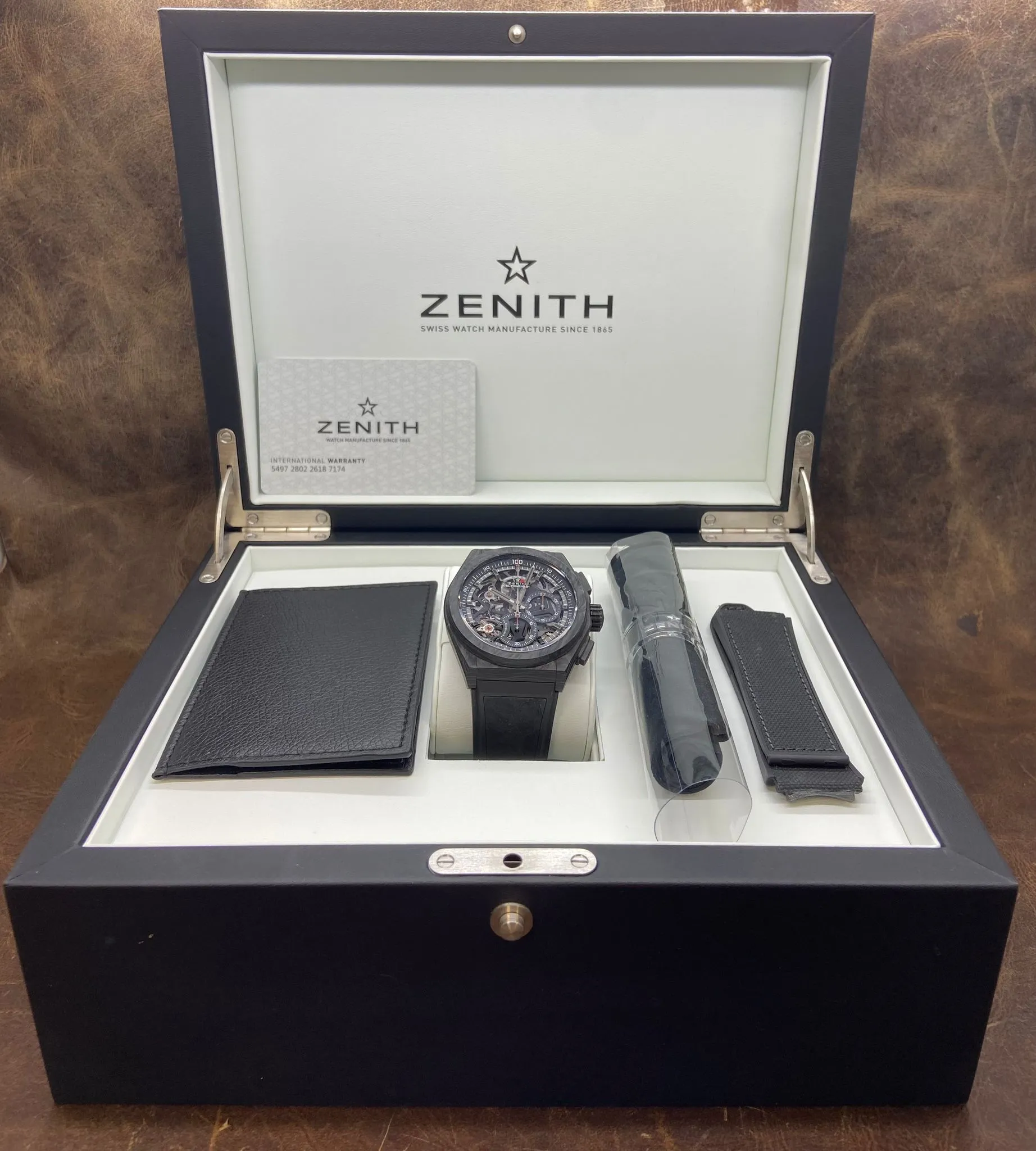 Zenith Defy El Primero 21 Carbon 10.9000.9004 Skeleton Dial Automatic Men's Watch