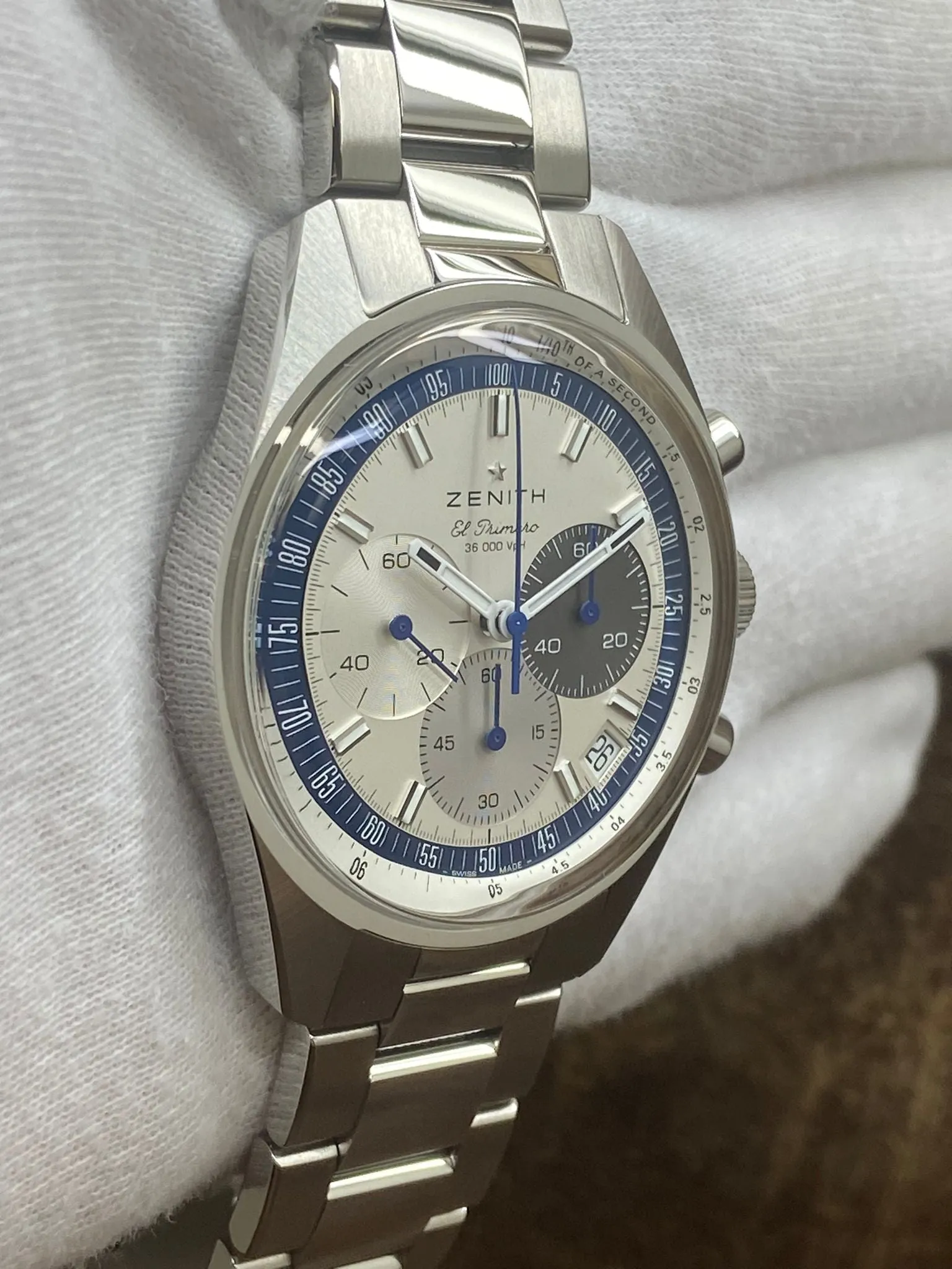 Zenith El Primero Chronomaster L.E 100pcs 03.3203.3600/10.M3200 White Dial Automatic Men's Watch