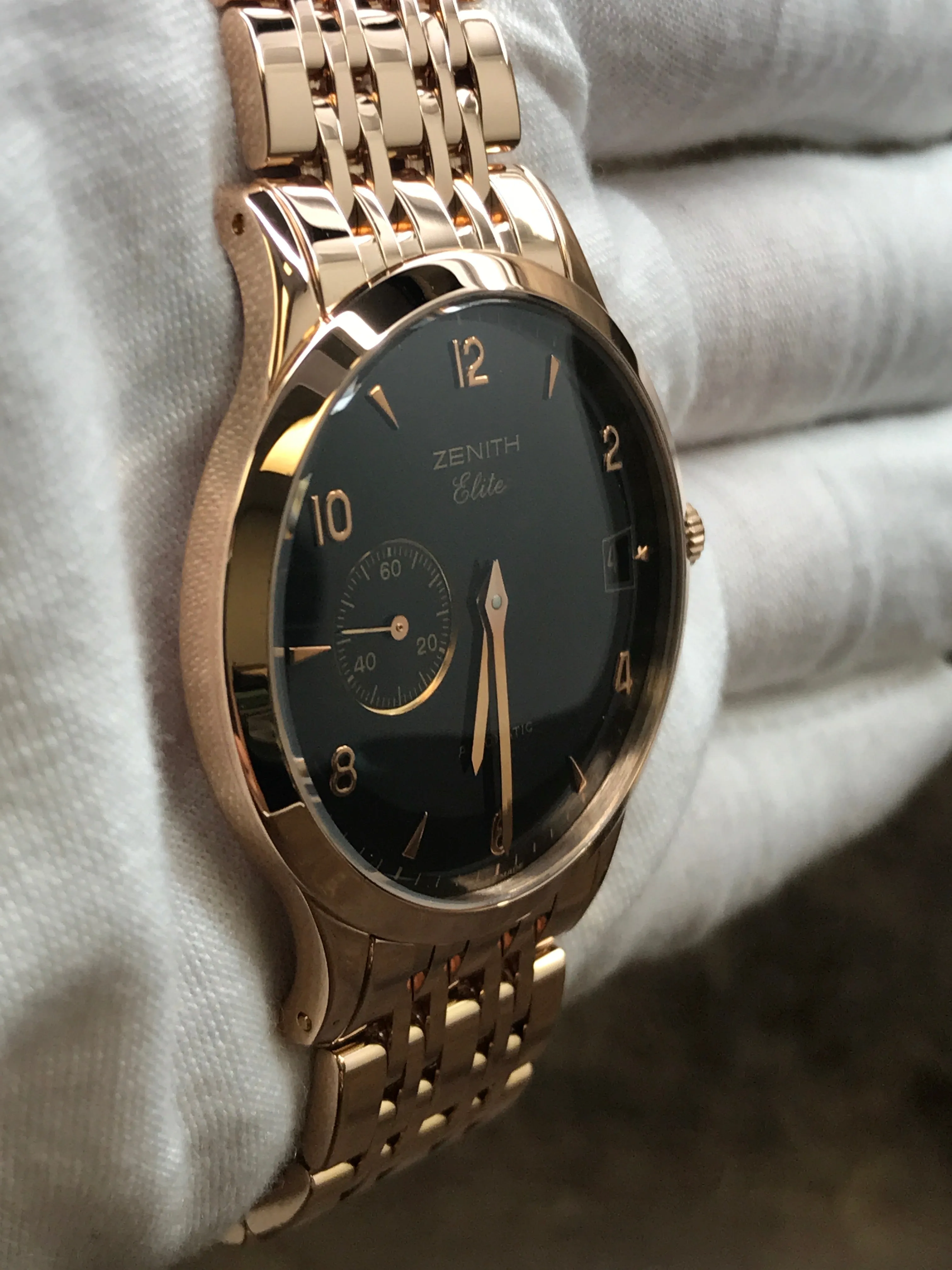 Zenith Elite Classic 62.1125.680/21.M1125 Black Dial Automatic Men's Watch